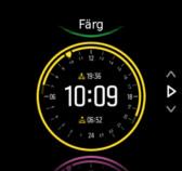 Så här ändrar du klockans urtavla: 1.