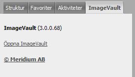 Länk till ImageVault. Notering!