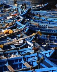 Vi äter lunch innan vi når charmiga Essaouira, en stad med flertusenåriga anor.