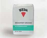 k e i m. s p e c i a l p u t s 11 KEIM SECCOPOR SYSTEM KEIM Seccopor är en specialputs med goda fuktreglerande egenskaper.