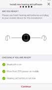 Notifikation När en programuppdatering för dina hörapparater finns tillgänglig får du en notifikation direkt i appen.