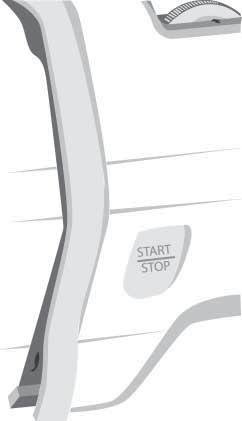 BRUKSANVISNING Start/Stop-knappen Studera arbetsytan innan du trycker på startknappen och försäkra dig om att broderbågen har utrymme nog att röra sig fritt.