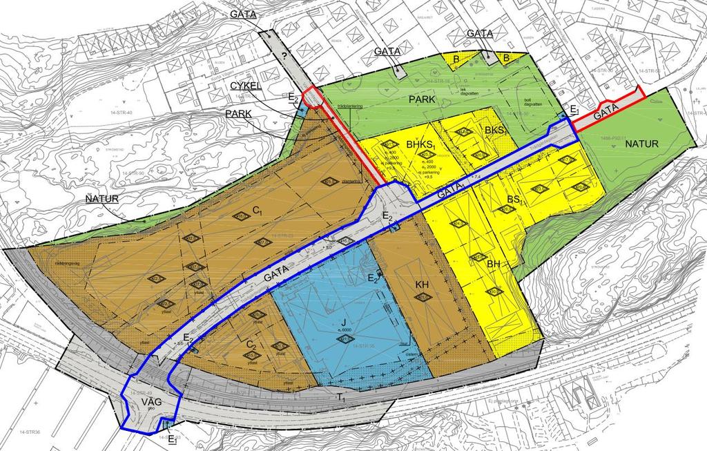 2 (8) 2 Planerad ombyggnation Området som berörs av planerad ombyggnation av redovisas i figur 1. Figur 1. Översikt över planerad ombyggnation av Trädgårdsgatan.