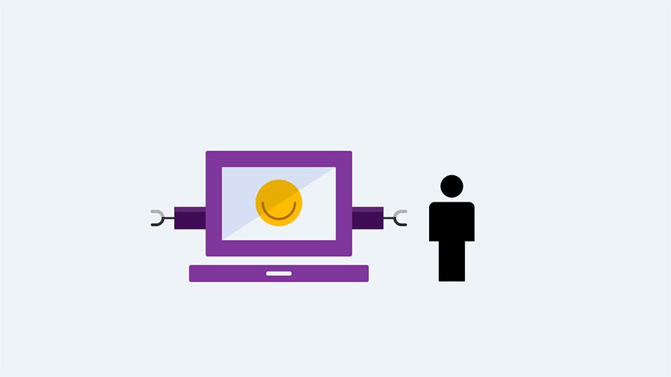 Hur fungerar en dator? Lektionen handlar om att få en förståelse för datorn olika delar och deras funktioner. Hur datorer styrs av program och bara kan utföra det de är programmerade till att göra.