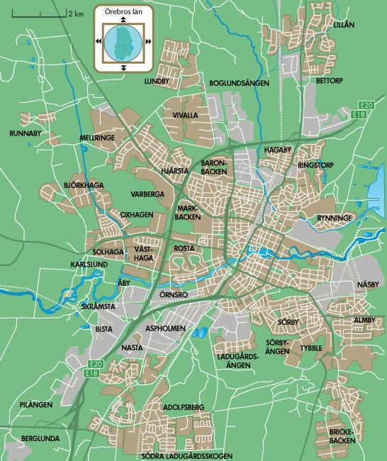 Örebro kommun Logistikcentrum Flyg, järnväg, Europavägar och godspendel till Göteborgs hamn.