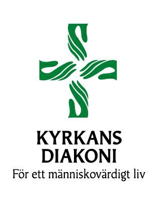 Kyrkans diakoni har ny logo Den nya logon för kyrkans diakoni avbildar händer i form av ett grönt kors där händerna kommer från olika riktningar.