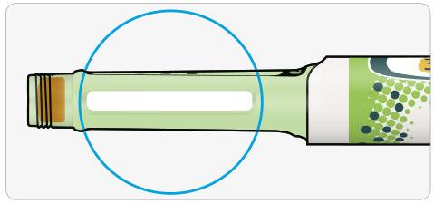 Använd inte pennan om insulinet är grumligt, färgat eller om det innehåller partiklar. STEG 2: Sätt fast en ny nål.