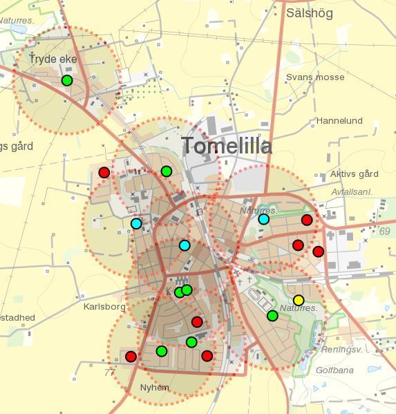 Plan för nedläggning, förändring och nyanläggning av lekplatser i Tomelilla tätort med utgångspunkt på nuvarande skick och nåbarhet