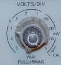 Signalen ansluts vis en s.k. prob och oscilloskopet visar signalens potential relativt 0 volt.