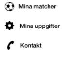 6.5 Designbeslut 6.5.2 Färgval Här under följer tankarna och informationen bakom hemsidans designval. Störst fokus ligger på symboler och färgval. 6.5.1 Symboler För att underlätta för användarna användes symboler i så stor utsträckning som möjligt.