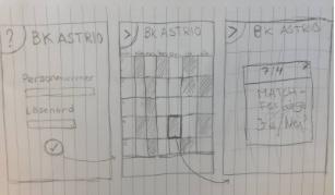 Inloggningsfönster Veckoschema med matcher Popup med en matchförfrågan Fig. 39 Fig.
