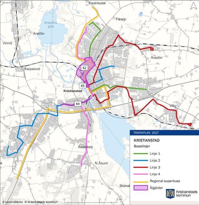 SkåneExpresserna 1, 3 och 4 stärker utbudet mellan centrum och Vä. Kollektivtrafikens svagheter Icke konkurrenskraftig restid i förhållande till bilen för linje 1.