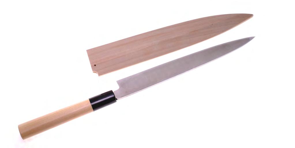 Yanagiba Sashimiknivar Enkelslipade knivar Det enkelslipade bladet är det självklara valet för japanska kockar. De olika modellerna, Yanagiba, Deba och Usuba har alla sina användningsområden i köket.