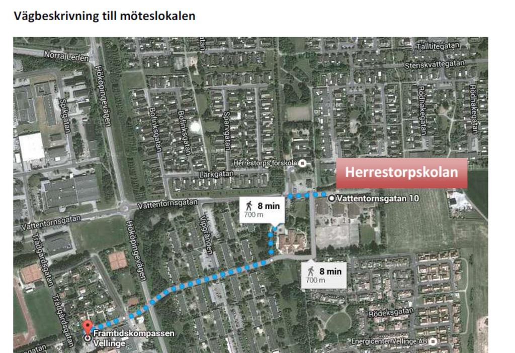 20. Meddelande av plats där stämmoprotokoll hålls