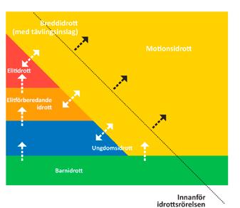 3 Den svenska idrottsrörelsen samlas i en gemensam verksamhetsidé, som förnyats vid Riksidrottsmötet 2015: Vi bedriver idrott i föreningar för att ha roligt, må bra och utvecklas under hela livet.