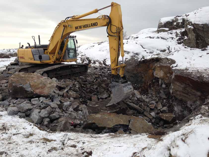 såsom villaschakter, dräneringsjobb, mindre