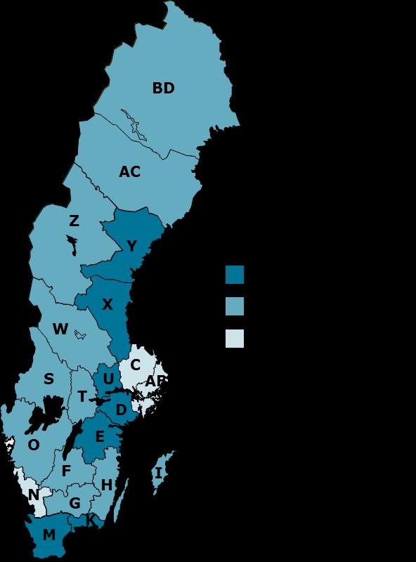 G Kronoberg H Kalmar I K M Gotland Blekinge Skåne Sysselsättningsförändring Relativ arbetslöshet N O S Halland Västra