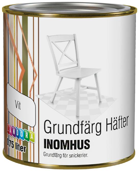 Landora Grundfärg Häfter Landora Grundfärg Häfter är en grundfärg för snickerier inomhus med mycket bra vidhäftning till exempelvis laminatplattor, kakel och fabriksmålade ytor.