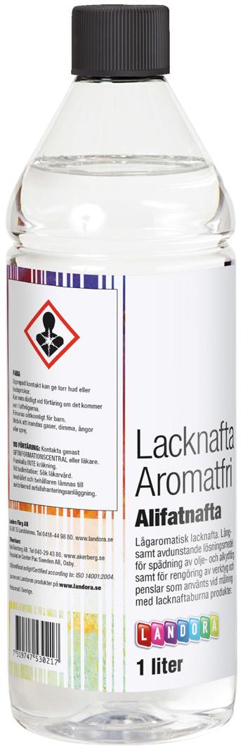 Landora Lacknafta Aromatfri Alifatnafta Lågaromatisk lacknafta.