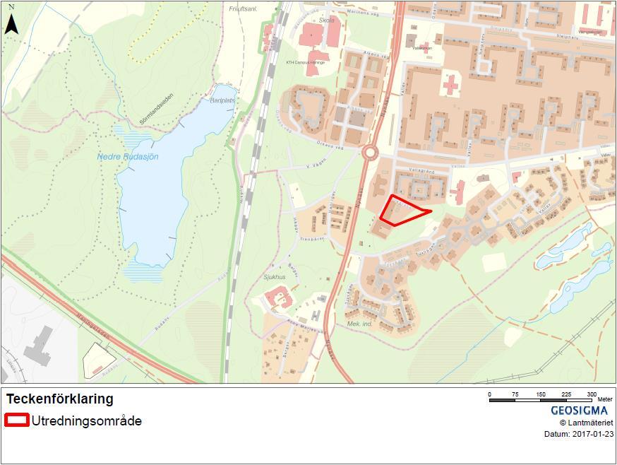 1 Inledning 1.1 Bakgrund och syfte Geosigma har fått i uppdrag av Haninge kommun att utreda dagvattensituationen inför exploatering på fastigheten Söderbymalm 3:273 m.fl. i Haninge kommun.