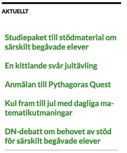 Webbsida för utveckling av undervisning Både vår och NCM:s vision, som går helt i linje med Skollagen, är att varje särskilt begåvad elev ska få särskild anpassad undervisning inom ramen för den