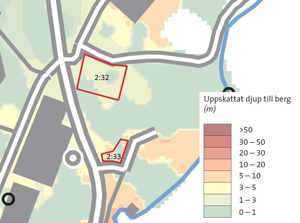 15(36) Figur 3:3. Jorddjupskarta med uppgifter från SGUs kartgenerator (SGU, 2017). Röd linje visar den ungefärliga planområdesgränsen. 3.3 Avrinningsområdet Avrinningsområdet som planområdet tillhör kan ses i figur 3:4.