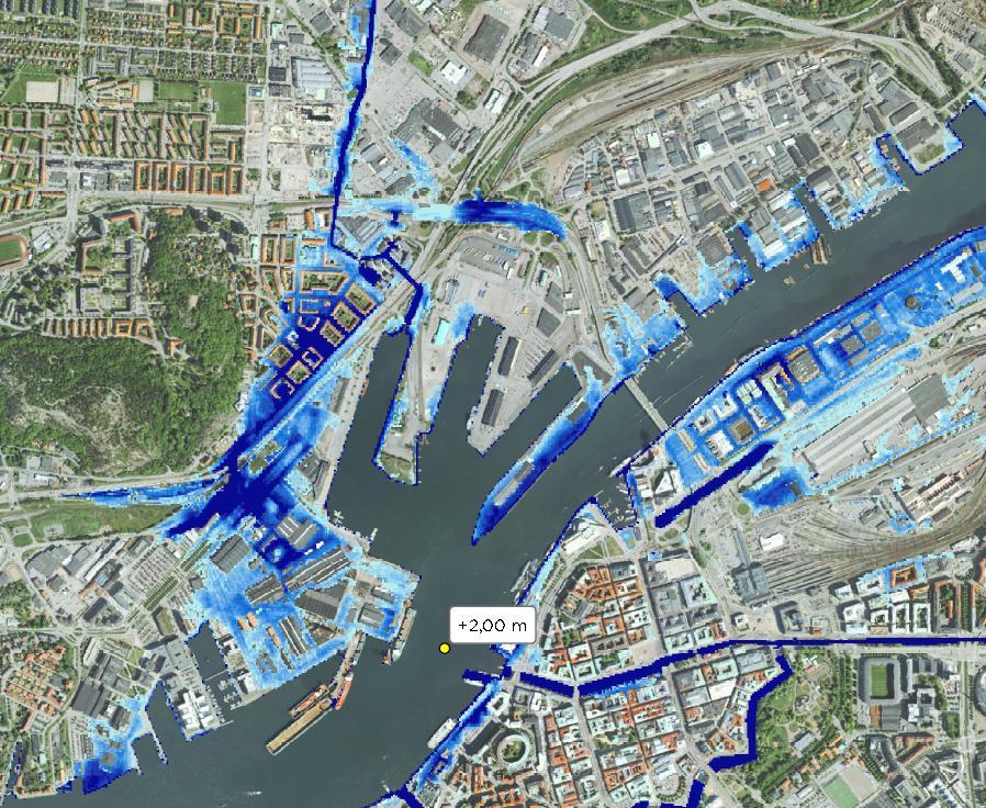 Högvatten Framtida översvämningsrisker har studerats inom projekt hydromodellen.