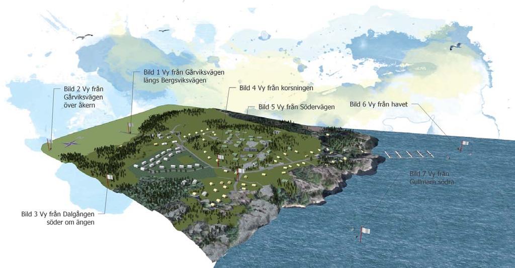 Detaljplan för Befintliga och nya bostäder inom fastigheterna Ödsby 4:1 m fl Bergsvik, Munkedals kommun SAMRÅDSHANDLING December 2011 PLANBESKRIVNING BILAGA LANDSKAPSBILDSANALYS VISUALISERING AV