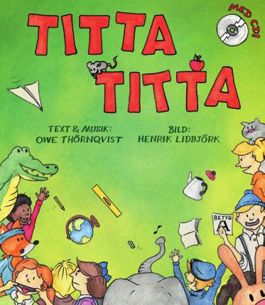 Här finns alla de oförglömliga sångerna, som Här och där, O- låten och Elefanten 1 20, med melodistämmor, texter och ackord samt originalteckningar av Owe Gustafson i fyrfärg.