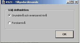 Lou Lagusson 6 (20) 2 Beskrivning och funktionshjälp startformuläret Formulär RS21A00G Funktionshjälp Senast uppdaterad 2008-10-10 I detta formulär ska du välja delfunktion.