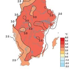 Väder i mars 2017 AVVIKELSE MEDELTEMPERATUR MARS MÅNAD Temperatur