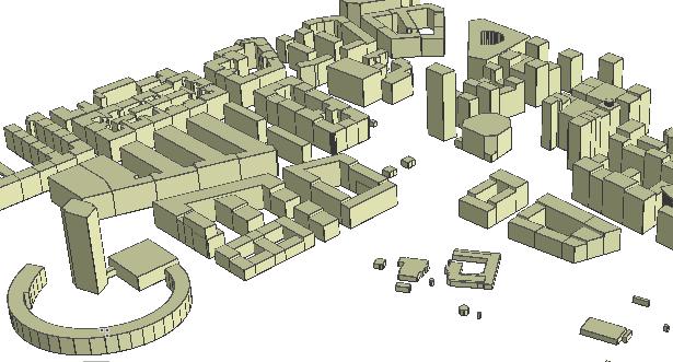 Beräkningsunderlag Planområde Figur 2 visar planerad bebyggelse inom detaljplaneområde 2 Norrtull.