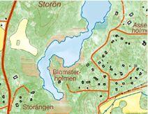 Tillrinningsområdet omfattar 3055 ha (Fagergren 1991), och domineras av skogsmark men även bebyggelsen (14%), främst fritidshus, upptar en stor del av tillrinningsområdet (Vattenkartan 2009).
