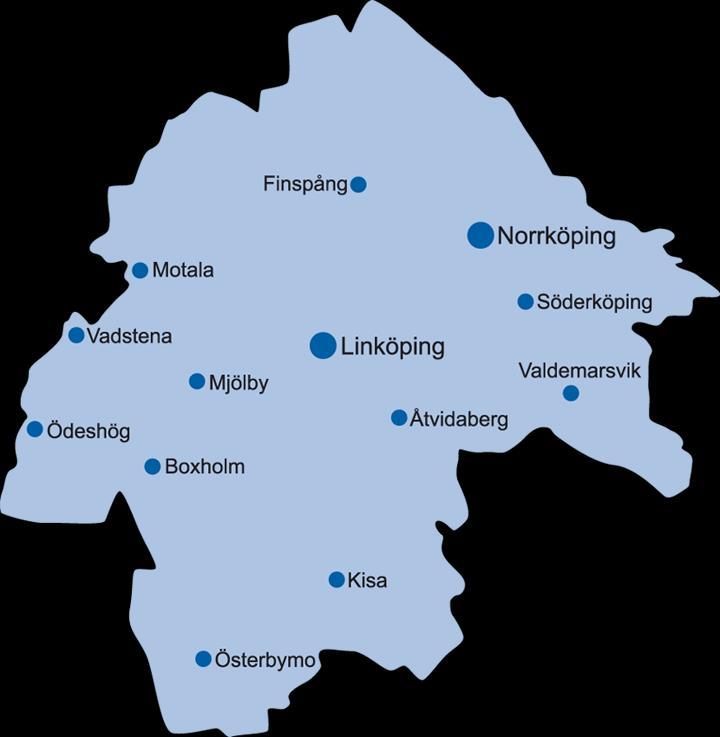 Östergötland Östergötland är det fjärde