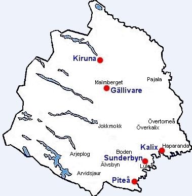 Sida 3 (5) Region Norrbotten Cirka 40 mil Ca 40 mil Länet har 5 sjukhus och 5 röntgenenheter (Kiruna, Gällivare, Kalix, Sunderbyn och Piteå). MR finns i Gällivare, Sunderbyn och Piteå.