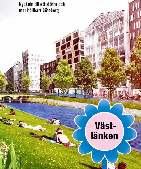 Trafikverket tror på en ökning med 0.3 % om inte VL blir av. Färre kollektivresor i Göteborg? Omkring år 2030 predikteras 1 miljon kollektivresor/dygn, utan VL blir det kanske 0.