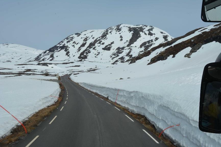 Figur 2 Geirangervej beskrivning av Einar hade man bara för någon dag sedan plogat.