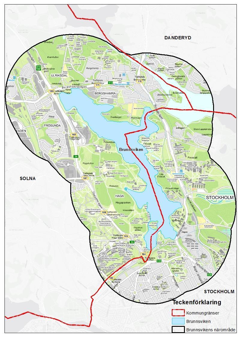 Nu följer några frågor om din anknytning till Brunnsviken och dess närområde detta är vad vi kallar för området i denna enkät.