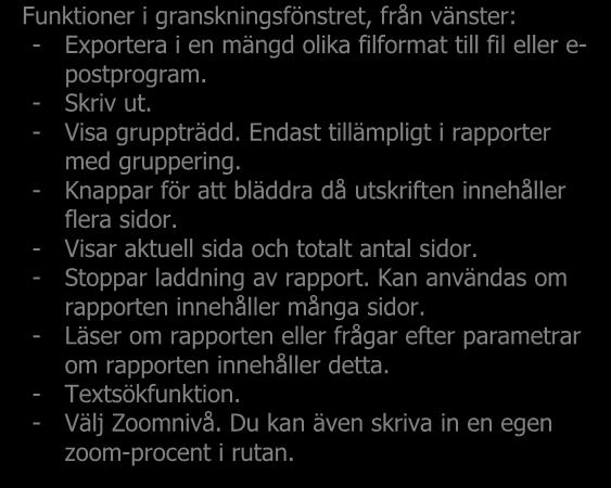 alltid skall vara samma i denna rutin, klicka på knappen Spara som standard så föreslås sparade värden även nästa gång du skriver ut härifrån. Obs! Detta sparas endast för ditt login. - Inställning.