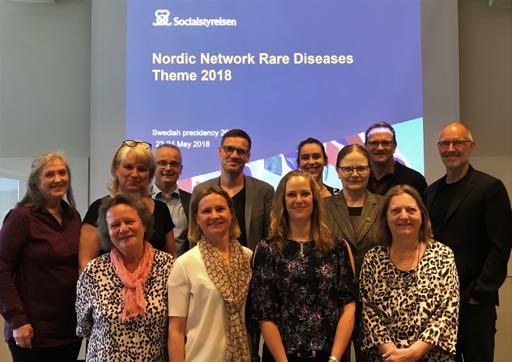 Nordic Network on Rare Diseases Nordisk samarbete för Sällsynta diagnoser. Varje land har 3-4 representanter från myndighet, sjukhus och pabentorganisaboner.