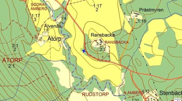 805, Ransbacka, SÖDRA ÅMBERG Vägträd ID på karta 4 Vägnummer S 805 Namn Ransbacka, SÖDRA ÅMBERG Gammalt namn och ID - Östra sidan - Norra sidan - Västra sidan - Södra sidan 1 tall Meter vägsida