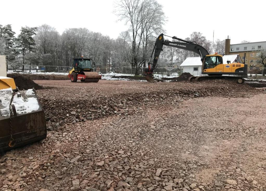 Fastighetsavdelning Markarbeten förskolan Urd.