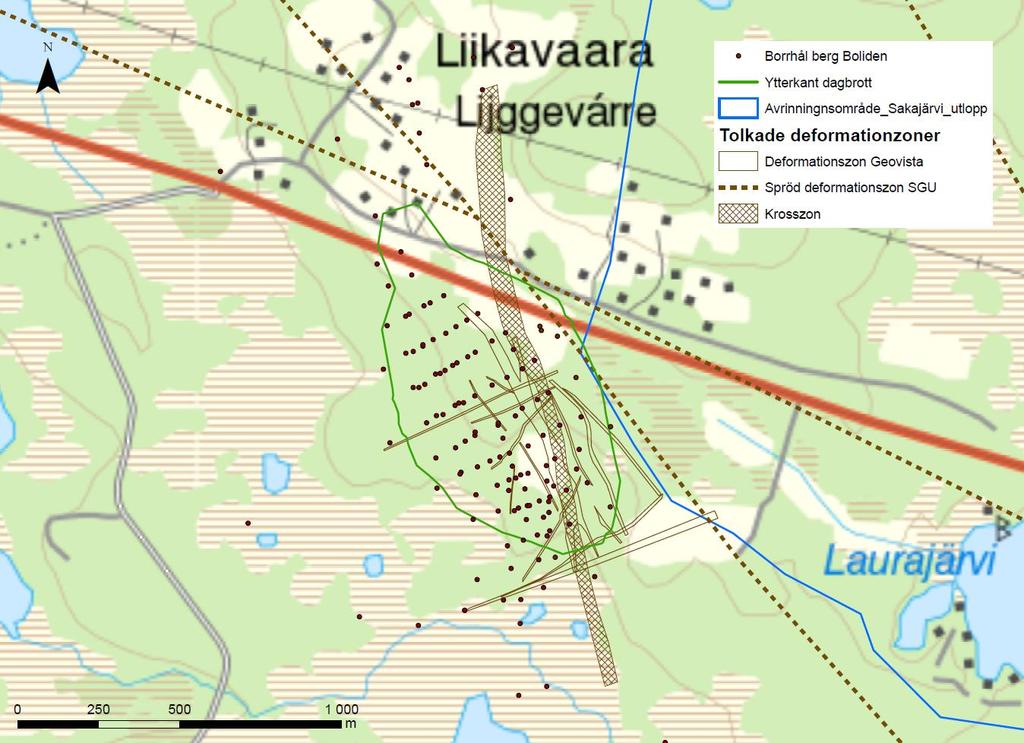 Hydrogeologiska förutsättningar Grundvatten - Skyddsobjekt Skyddsobjekt: - Privata brunnar, diskussion om inlösen pågår Grundvatten i jord - Förekommer som ett öppet magasin i jord - Avrinning sker i