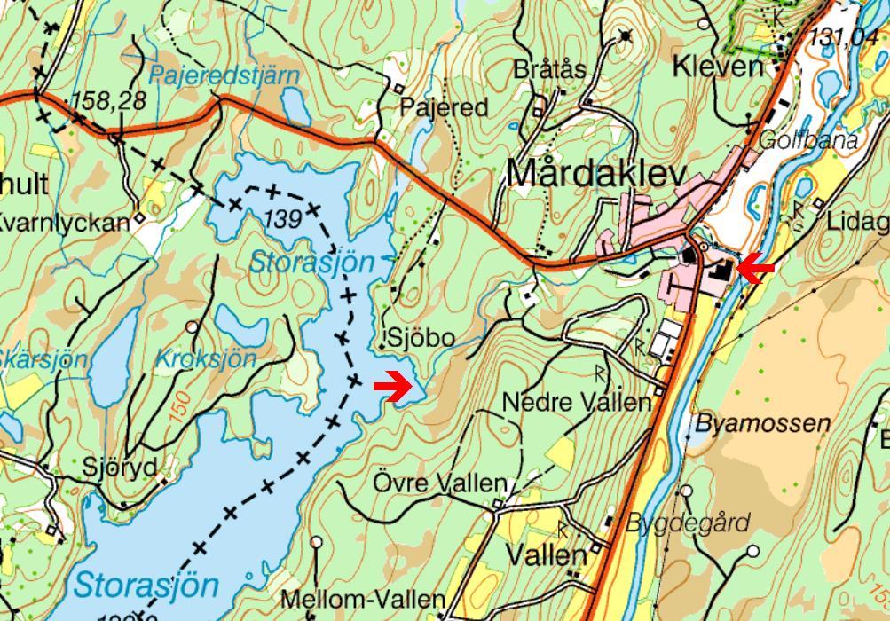 Kvarnabäcken (Ätran) Kvarnabäcken rinner från Storasjön ner till Ätran, en sträcka på ca 1,9 km. I de övre delarna dominerar skogsmark och våtmarker.