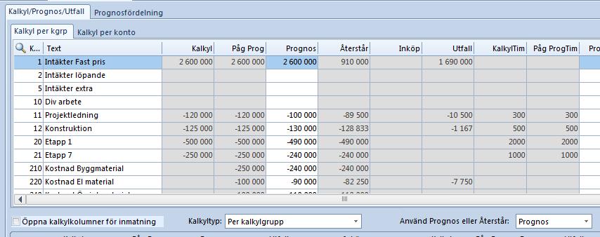 pdf-bild på fakturan (som tidigare), på tidrader visas de tidrader som ingår i verifikatet och på materialuttag visas de rader som ingår i uttaget.