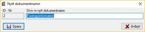 12 3 Börja arbeta i Quality Works Dokumentformat Du kan skapa två typer av dokument i programmet, Textdokument och Processdokument. Dessa kan antingen vara i stående format eller liggande.