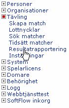 Det går även att söka upp matchen i funktionen Snabbsök och klicka på Navigatorn framför vald match och välja Resultatrapportering. 1.