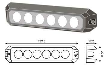 50 Fjärr med LED, silverfärgad sarg, ref. 25 Fjärr med LED kromad sarg, ref.