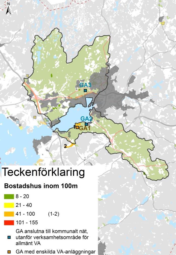 4.10 Byfjorden Korta fakta om delområdet Antal bostadshus: Omvandlingstrend: Avloppslösning: Dricksvattenlösning: Antal områden med utpekade i Bilaga 5 3 645 st Svagt positiv Allmänt Större enskilt