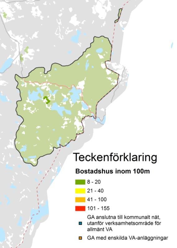 4.20 Öresjö Korta fakta om delområdet Antal bostadshus: Omvandlingstrend: Avloppslösning: Dricksvattenlösning: Antal områden med utpekade i Bilaga 5 Ekologisk status, ytvattenförekomst Påverkat av